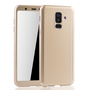 Handyh�lle Schutzh�lle f�r Samsung Galaxy A6 Plus (2018) Full Case Cover Displayschutz 360 Gold