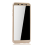 Handyh�lle Schutzh�lle f�r Samsung Galaxy A6 Plus (2018) Full Case Cover Displayschutz 360 Gold