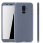 Handyh�lle Schutzh�lle f�r Samsung Galaxy A6 Plus (2018) Full Case Cover Displayschutz 360 Grau