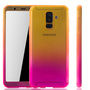 Handyh�lle Schutzh�lle f�r Samsung Galaxy A6 Plus (2018) Full Case Cover Displayschutz 360 Pink
