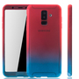 Handyh�lle Schutzh�lle f�r Samsung Galaxy A6 Plus (2018) Full Case Cover Displayschutz 360 Blau