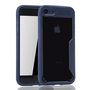 Blaue Premium Apple iPhone 8 / iPhone 7 Hybrid-Editon H�lle | Unterst�tzt Kabelloses Laden | aus edlem Acryl mit weichem Silikonrand Blau