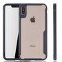 Schwarze Premium Apple iPhone XS Max Hybrid-Editon H�lle | Unterst�tzt Kabelloses Laden | aus edlem Acryl mit weichem Silikonrand Schwarz