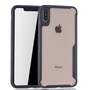 Schwarze Premium Apple iPhone XS Max Hybrid-Editon H�lle | Unterst�tzt Kabelloses Laden | aus edlem Acryl mit weichem Silikonrand Schwarz