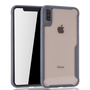 Graue Premium Apple iPhone XS Max Hybrid-Editon H�lle | Unterst�tzt Kabelloses Laden | aus edlem Acryl mit weichem Silikonrand Grau