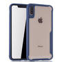 Blaue Premium Apple iPhone XS Max Hybrid-Editon H�lle | Unterst�tzt Kabelloses Laden | aus edlem Acryl mit weichem Silikonrand Blau