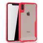 Rote Premium Apple iPhone XS Max Hybrid-Editon H�lle | Unterst�tzt Kabelloses Laden | aus edlem Acryl mit weichem Silikonrand Rot