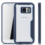 Blaue Premium Samsung Galaxy S7 Hybrid-Editon H�lle | Unterst�tzt Kabelloses Laden | aus edlem Acryl mit weichem Silikonrand Blau