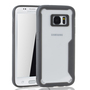 Graue Premium Samsung Galaxy S7 Edge Hybrid-Editon H�lle | Unterst�tzt Kabelloses Laden | aus edlem Acryl mit weichem Silikonrand Grau