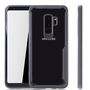Graue Premium Samsung Galaxy S9 Plus Hybrid-Editon H�lle | Unterst�tzt Kabelloses Laden | aus edlem Acryl mit weichem Silikonrand Grau