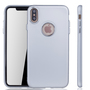 Apple iPhone XS Max H�lle - Handyh�lle f�r Apple iPhone XS Max - Handy Case in Silber
