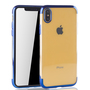 Handyh�lle f�r Apple iPhone XS Max Blau - Clear - TPU Silikon Case Backcover Schutzh�lle in Transparent   Blau