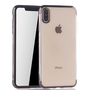 Handyh�lle f�r Apple iPhone XS Max Schwarz - Clear - TPU Silikon Case Backcover Schutzh�lle in Transparent   Schwarz