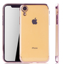 Handyh�lle f�r Apple iPhone XR Rose Pink - Clear - TPU Silikon Case Backcover Schutzh�lle in Transparent   Rose Pink