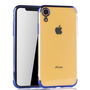 Handyh�lle f�r Apple iPhone XR Blau - Clear - TPU Silikon Case Backcover Schutzh�lle in Transparent   Blau