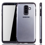 Handyh�lle f�r Samsung Galaxy A6 Plus Schwarz - Clear - TPU Silikon Case Backcover Schutzh�lle in Transparent   Schwarz