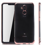Handyh�lle f�r Huawei Mate 20 Lite Rose Pink - Clear - TPU Silikon Case Backcover Schutzh�lle in Transparent   Rose Pink