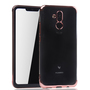 Handyh�lle f�r Huawei Mate 20 Lite Rose Pink - Clear - TPU Silikon Case Backcover Schutzh�lle in Transparent   Rose Pink