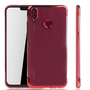 Handyh�lle f�r Huawei Honor 8X Rot - Clear - TPU Silikon Case Backcover Schutzh�lle in Transparent   Rot