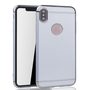 Apple iPhone XS Max Handy H�lle Schutz Case Bumper Hard Cover Silber