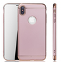 Apple iPhone XS Handy H�lle Schutz Case Bumper Hard Cover Pink