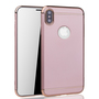 Apple iPhone XS Handy H�lle Schutz Case Bumper Hard Cover Pink