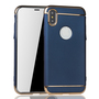 Apple iPhone XS Handy H�lle Schutz Case Bumper Hard Cover Blau