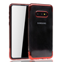 Handyh�lle f�r Samsung Galaxy S10e Rot - Clear - TPU Silikon Case Backcover Schutzh�lle in Transparent   Rot