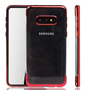 Handyh�lle f�r Samsung Galaxy S10e Rot - Clear - TPU Silikon Case Backcover Schutzh�lle in Transparent   Rot