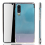 Handyh�lle f�r Huawei P30 Silber - Clear - TPU Silikon Case Backcover Schutzh�lle in Transparent   Silber