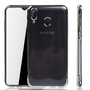 Handyh�lle f�r Samsung Galaxy M20 Silber - Clear - TPU Silikon Case Backcover Schutzh�lle in Transparent   Silber