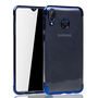 Handyh�lle f�r Samsung Galaxy M20 Blau - Clear - TPU Silikon Case Backcover Schutzh�lle in Transparent   Blau
