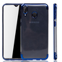 Handyh�lle f�r Samsung Galaxy M20 Blau - Clear - TPU Silikon Case Backcover Schutzh�lle in Transparent   Blau