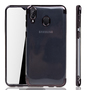 Handyh�lle f�r Samsung Galaxy M20 Schwarz - Clear - TPU Silikon Case Backcover Schutzh�lle in Transparent   Schwarz