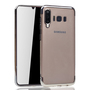 Handyh�lle f�r Samsung Galaxy A50 Silber - Clear - TPU Silikon Case Backcover Schutzh�lle in Transparent   Silber