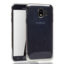 Handyh�lle f�r Samsung Galaxy J4 2018 Silber - Clear - TPU Silikon Case Backcover Schutzh�lle in Transparent   Silber