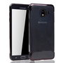 Handyh�lle f�r Samsung Galaxy J4 2018 Schwarz - Clear - TPU Silikon Case Backcover Schutzh�lle in Transparent   Schwarz