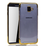 Handyh�lle f�r Samsung Galaxy J6+ Plus Gold - Clear - TPU Silikon Case Backcover Schutzh�lle in Transparent   Gold