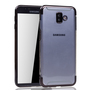 Handyh�lle f�r Samsung Galaxy J6+ Plus Schwarz - Clear - TPU Silikon Case Backcover Schutzh�lle in Transparent   Schwarz