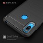 Schutzh�lle Handyh�lle f�r Huawei Y7 (2019) Case Cover Carbon Optik Schwarz