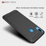 Schutzh�lle Handyh�lle f�r Huawei Y7 (2019) Case Cover Carbon Optik Blau