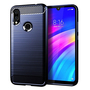 Schutzh�lle Handyh�lle f�r Xiaomi Redmi 7 Case Cover Carbon Optik Blau