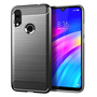 Schutzh�lle Handyh�lle f�r Xiaomi Redmi 7 Case Cover Carbon Optik Grau
