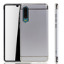 Huawei P30 Handy H�lle Schutz Case Bumper Hard Cover Silber