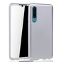 Handyh�lle Schutzh�lle f�r Huawei P30 Full Case Cover Displayschutz 360 Silber