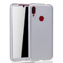 Handyh�lle Schutzh�lle f�r Xiaomi Redmi Note 7 / Redmi Note 7 Pro Full Case Cover Displayschutz 360 Silber
