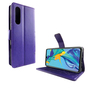 Huawei P30 Handy H�lle Schutz-Tasche Cover Flip-Case Kartenfach Violett