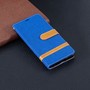 Huawei P30 Handy H�lle Schutz-Tasche Case Cover Kartenfach Etui Wallet Blau