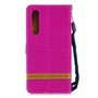 Huawei P30 Handy H�lle Schutz-Tasche Case Cover Kartenfach Etui Wallet Pink