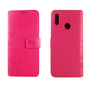 Huawei Y7 2019 Handy H�lle Schutz-Tasche Cover Flip-Case Kartenfach Pink